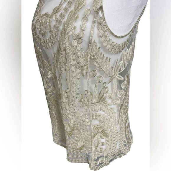 altar’d state lace embroidered sheer tank top size small - Picture 4 of 12